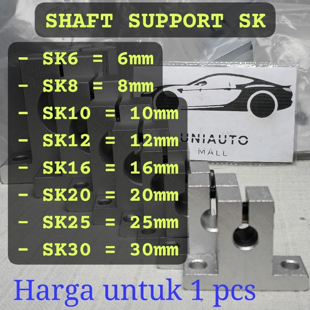 VERTICAL AXIS BRACKET SHAFT SUPPORT SK6 SK8 SK10 SK12 SK16 SK20 SK25 SK30 LINEAR HOLDER 6mm 8mm 10mm