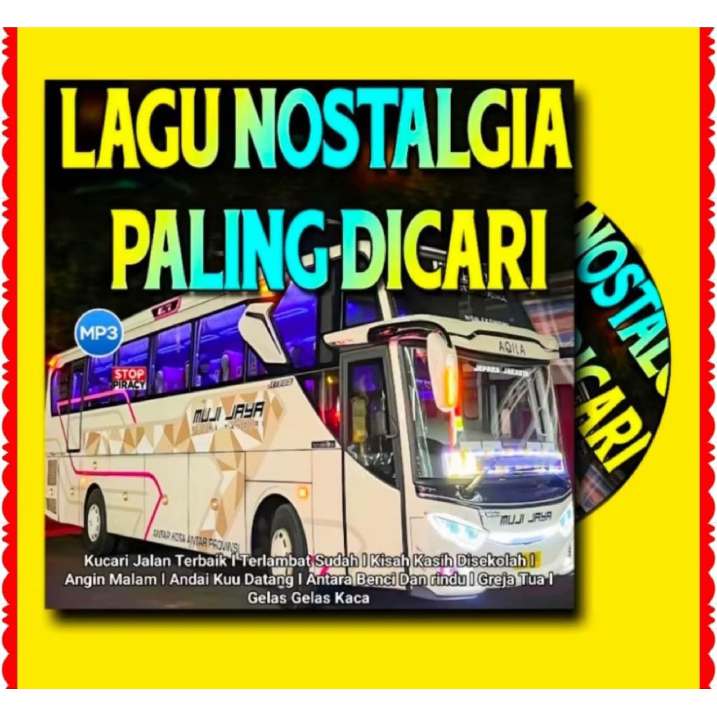 MP3 CD CASSETTE OF INDONESIAN POP SONGS NOSTALGIC - NOSTALGIC MEMORIAL POP SONGS - NOSTALGIC POP OLD