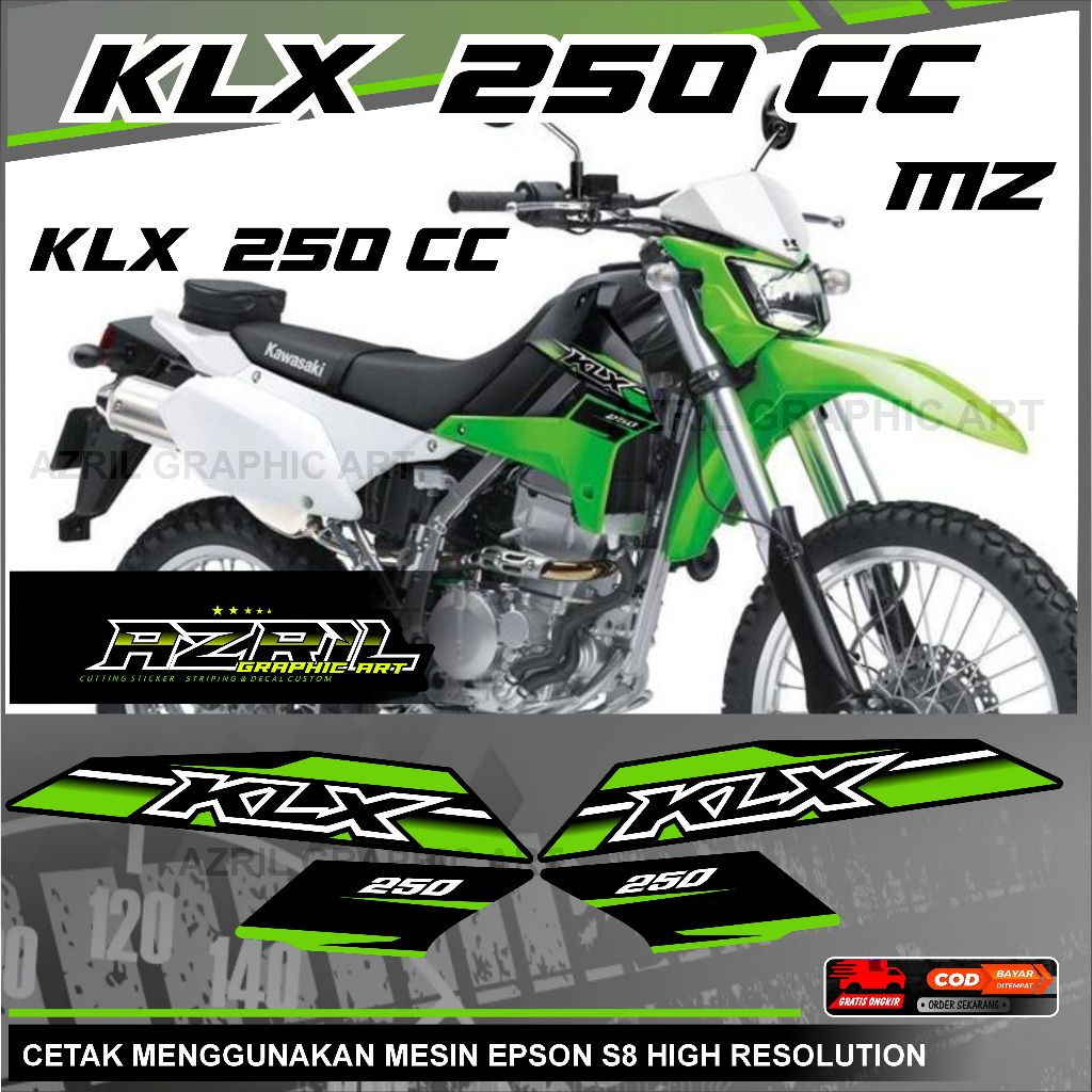 STRIPING KLX 250 CC KAWASAKI KLX 250 CC mz