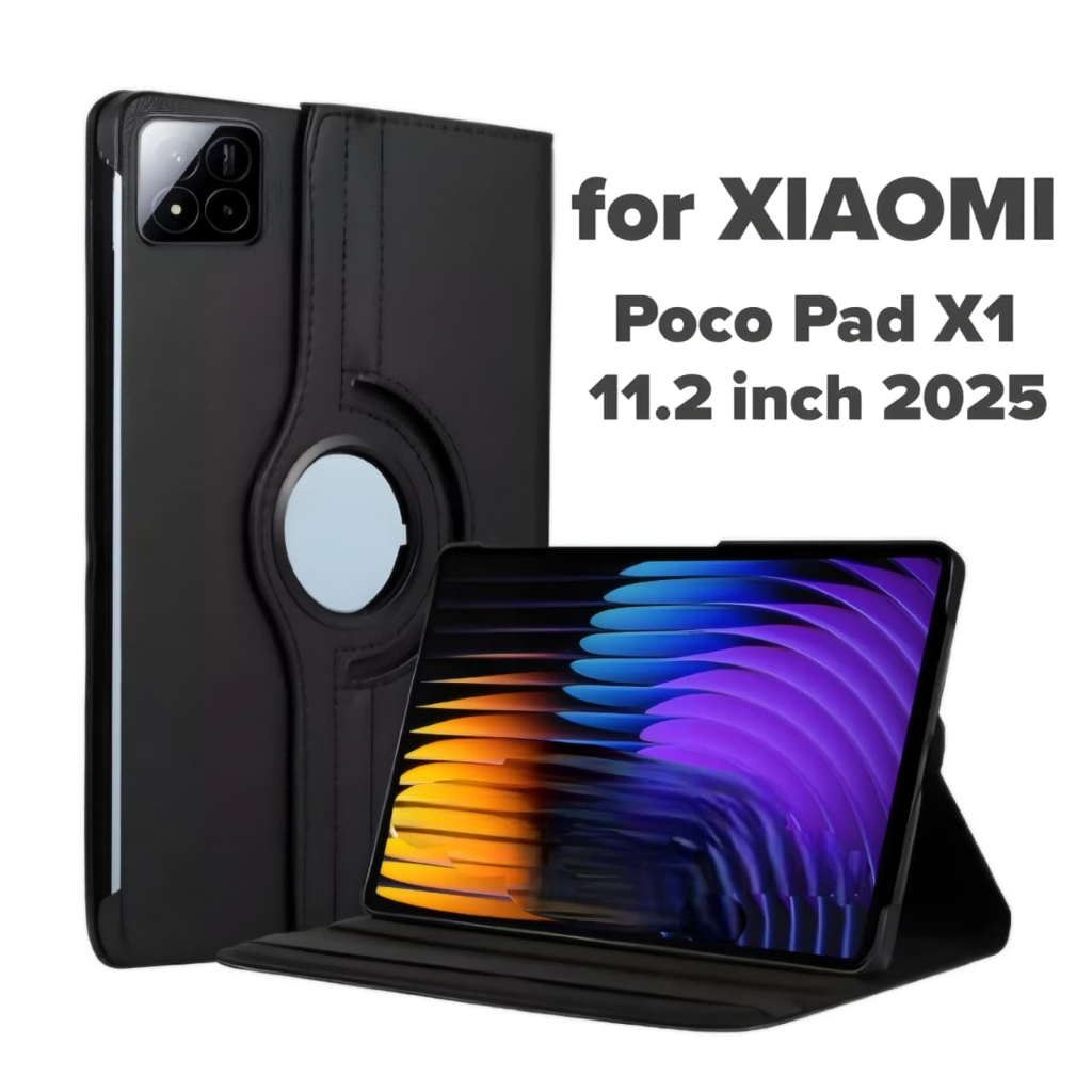 Xiaomi Poco Pad X1 11.2 นิ้ว 2025 Case Rotary Flip Cover Leather Standing Tablet Case