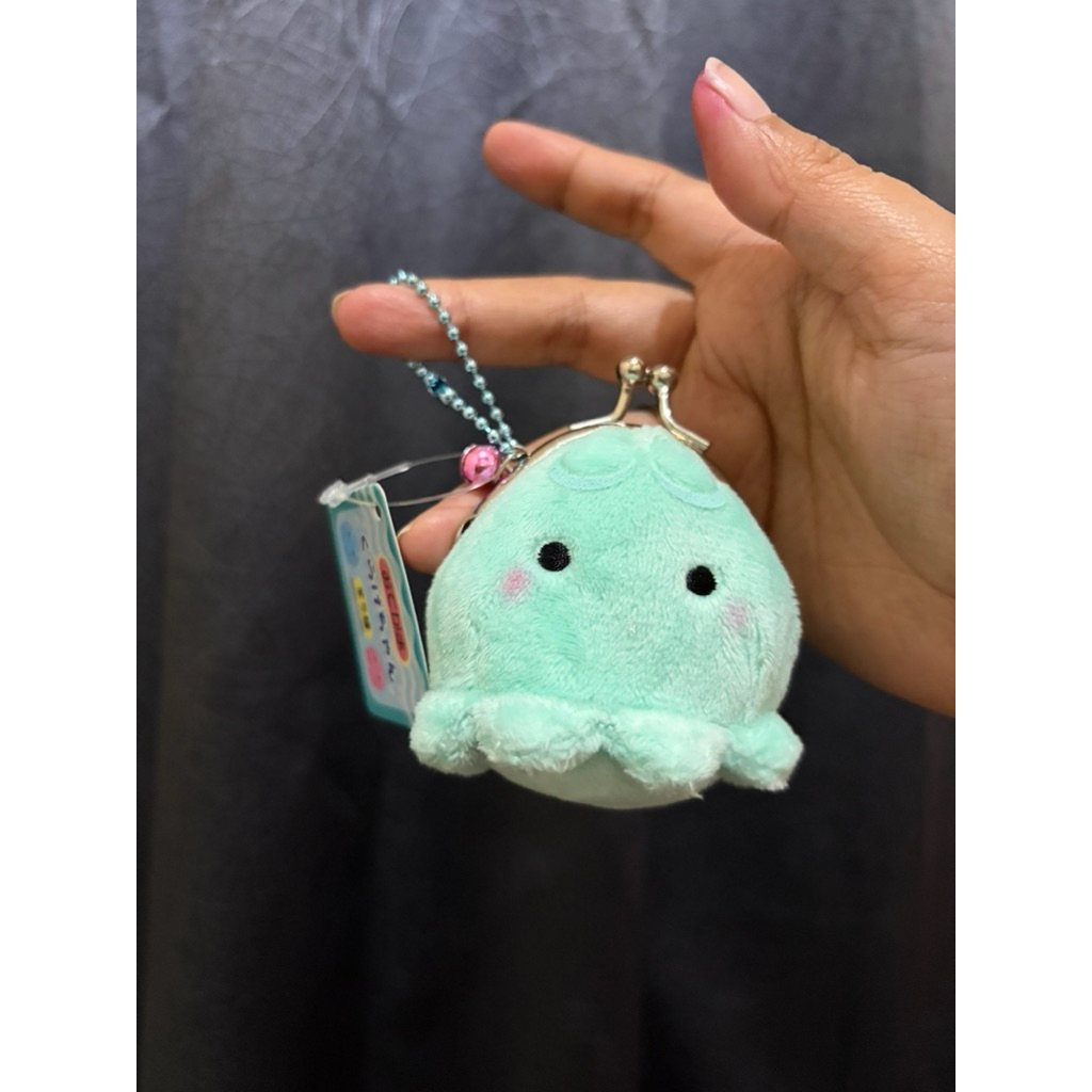 กระเป๋าใส่เหรียญพวงกุญแจขนาดเล็ก Jelly Fish Mokeke ของแท้