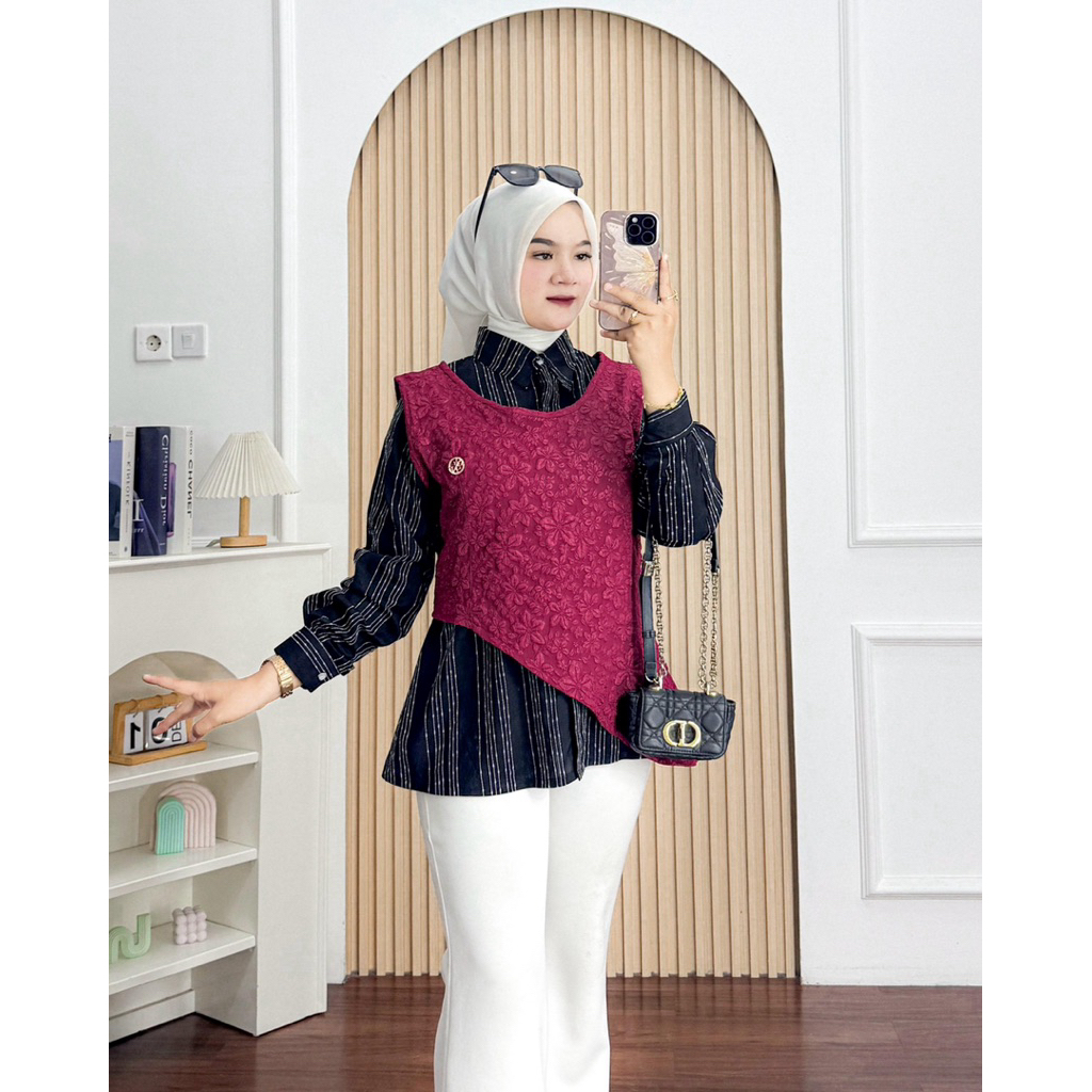 เสื้อ KEMEJA SIENNA 992 2in1