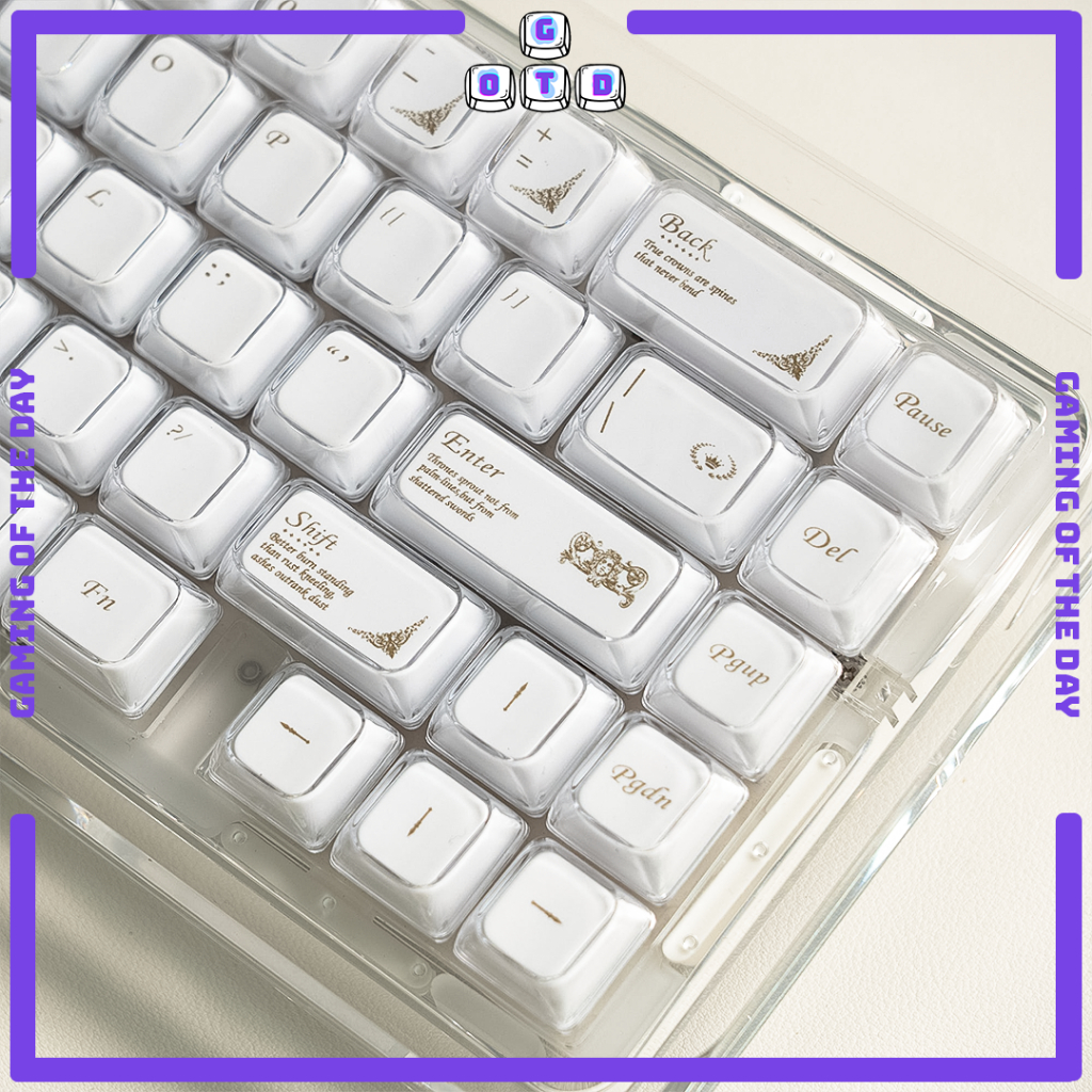 Womier Luna Keycaps โดย GOTD MDA Profile Doubleshot ABS + PC Keycaps คีย์บอร์ดแบบกลไกโดย GOTD