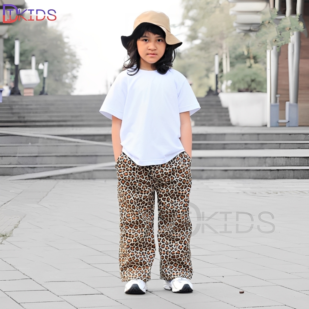 เสือดาว Baggy Timmer | กางเกงเด็กถุงพรีเมี่ยมสําหรับเด็กหญิงและเด็กชายอายุ 1-13 ปี