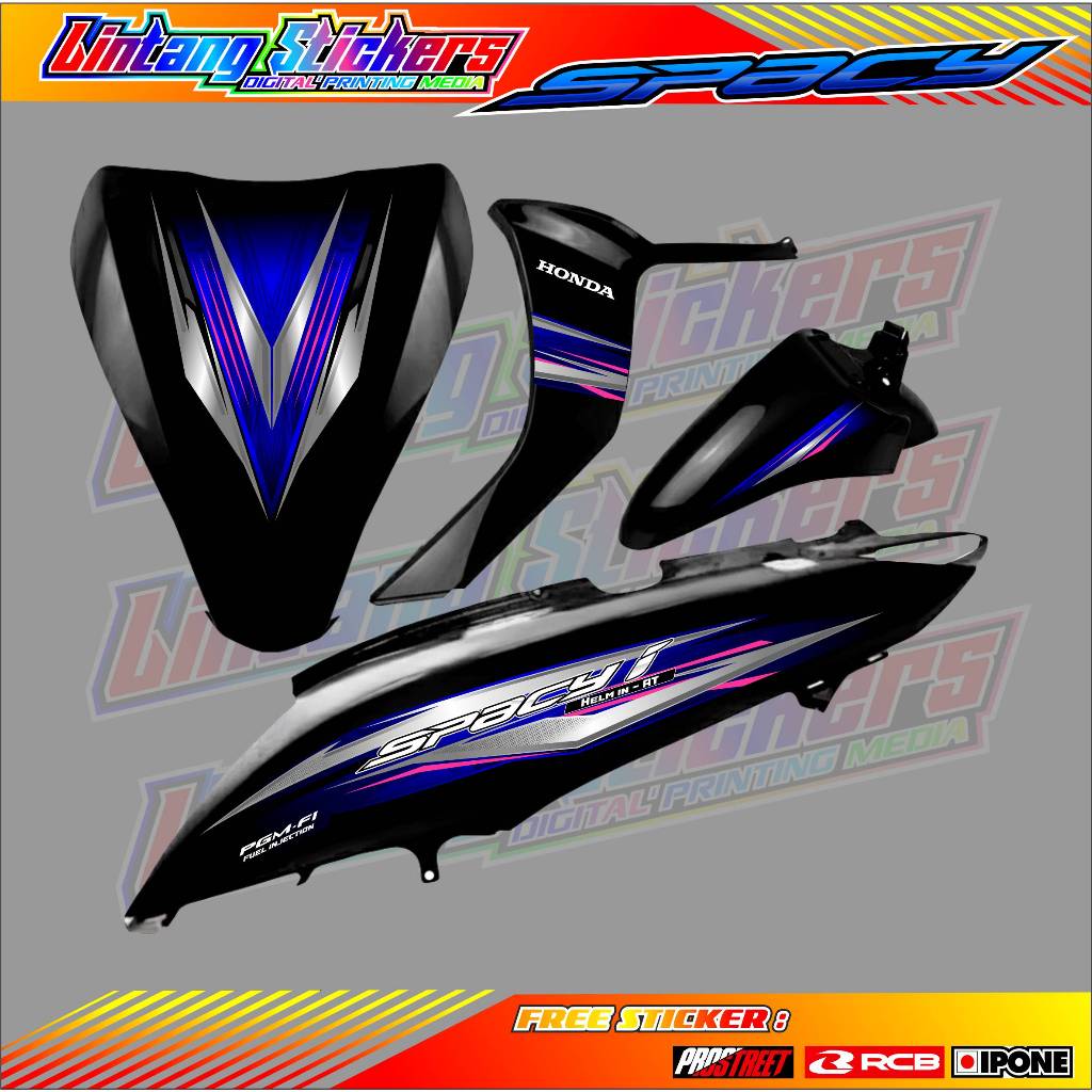 HONDA SPACY VARIATION STRIPING - SPACY MOTORCYCLE VARIATION GRAPHICS / สติ๊กเกอร์ LIST