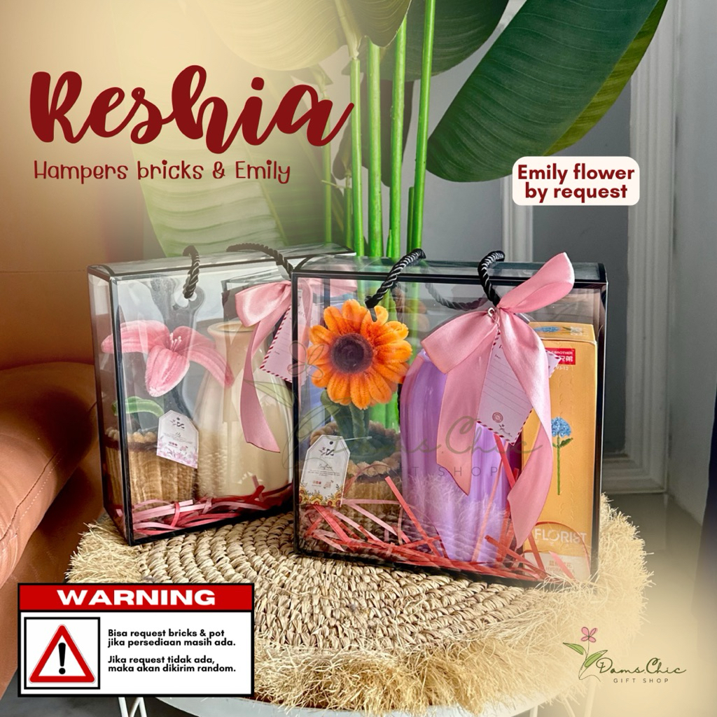 [PO SHIPPING DATE 29] Reshia Hampers Bricks & Emily Flower ของขวัญวันเกิดรับปริญญา