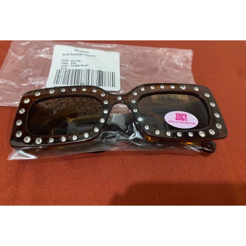 ใหม่!! AZRIEL RECTANGLE SUNGLASSES BY JUICY COUTURE ต้นฉบับของแท้