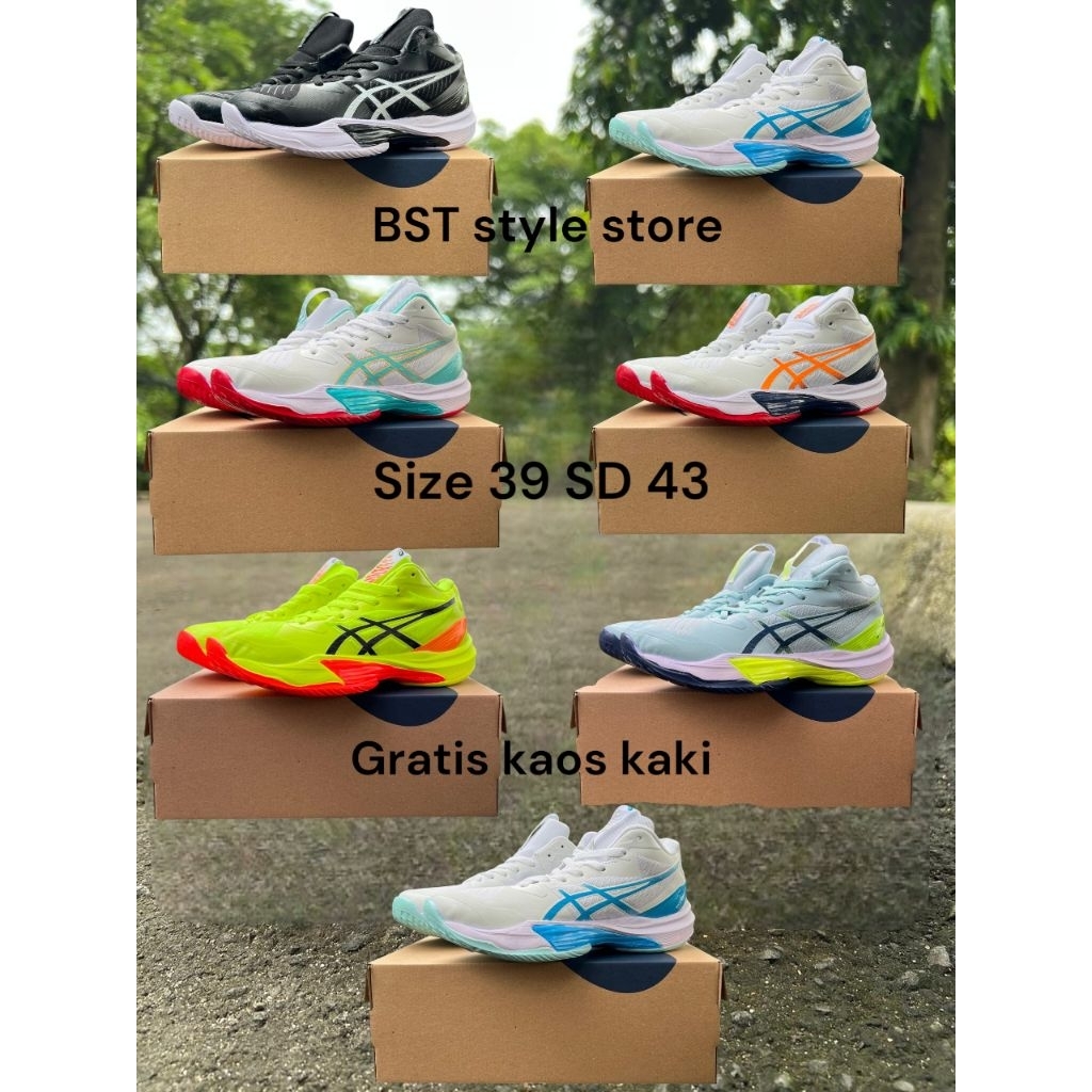 Asics Gel FF รองเท้าวอลเลย์บอลผู้ชาย ไซส์ 39 ถึง 43