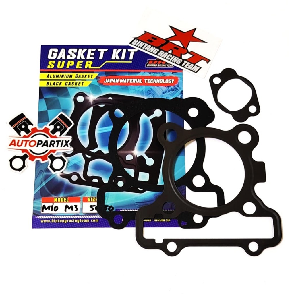 TOP AND BOTTOM GASKET BRT MIO M3 MIO S MIO Z X RIDE 125 FINO 125 SOUL GT 125 FAZIZIO FILANO 58.5mm B
