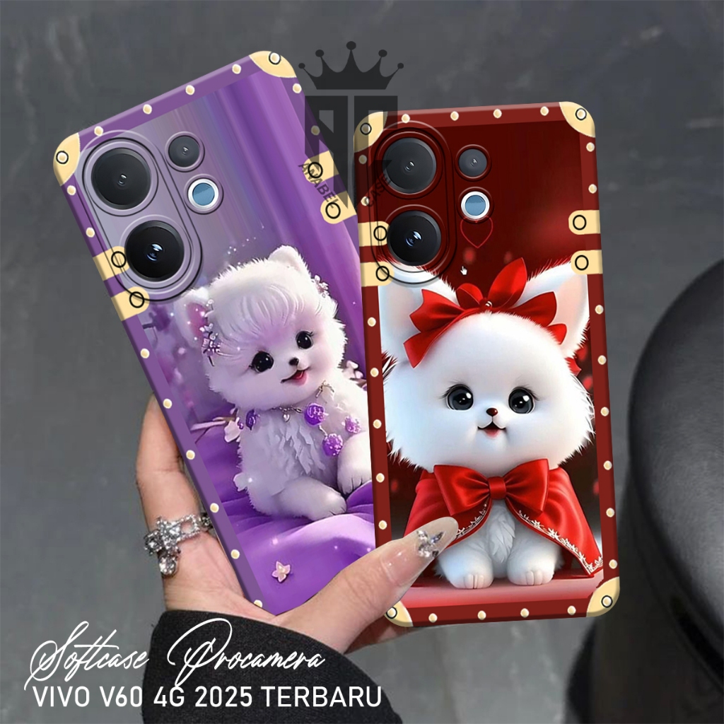 Softcase VIVO V60 - V50 - V40 - V30 - V30 PRO - V30SE - V40 PRO - V50 PRO Fashion Case Cute Cat Fram