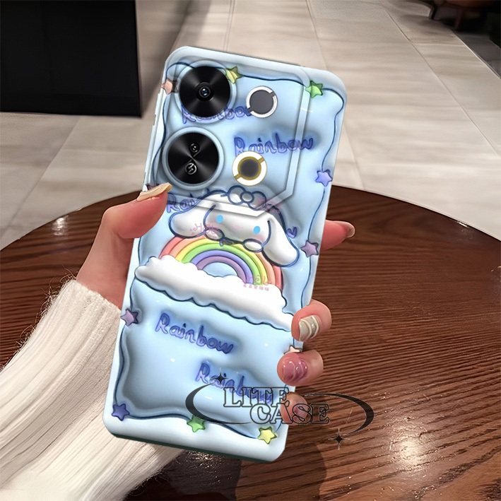 กันกระแทก Itel P65 4G 2024 ล่าสุด Softcase Itel P65 4G 2024 ซิลิโคน Hp P65 4G กรณีสําหรับสาวอินเทรนด
