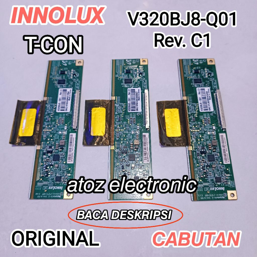 PCB T-CON INNOLUX V320BJ8-Q01 Rev.C1 ORIGINAL CAPUTAN