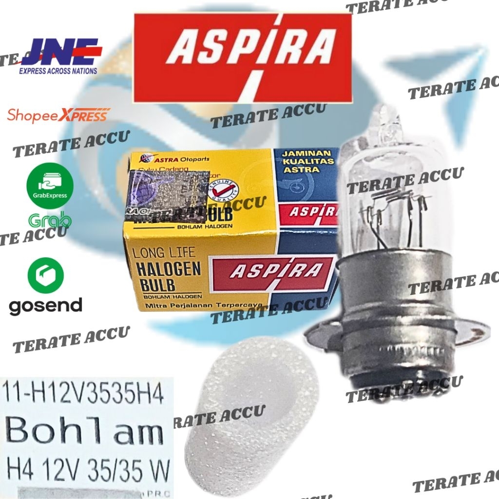 ASPIRA H12V3535H4 12V 35/35W RXS, RXK, RX King (H6 12V-35/35W) Astra Otot ดั้งเดิม
