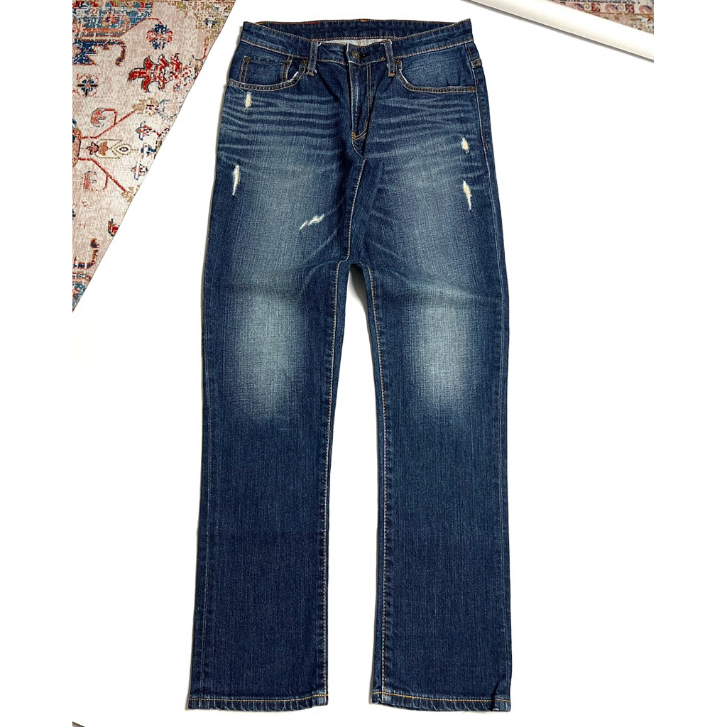 EDWIN GOLDRUSH RIPPED JEANS SEMI STRETCH