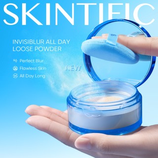 [Original] SKINTIFIC - Invisiblur All Day Loose Powder | 16 Jam Bedak Tabur Setting Powder Foundation Blurring Pori Dan Garis Halus Matte Finish Oil Control Make Up