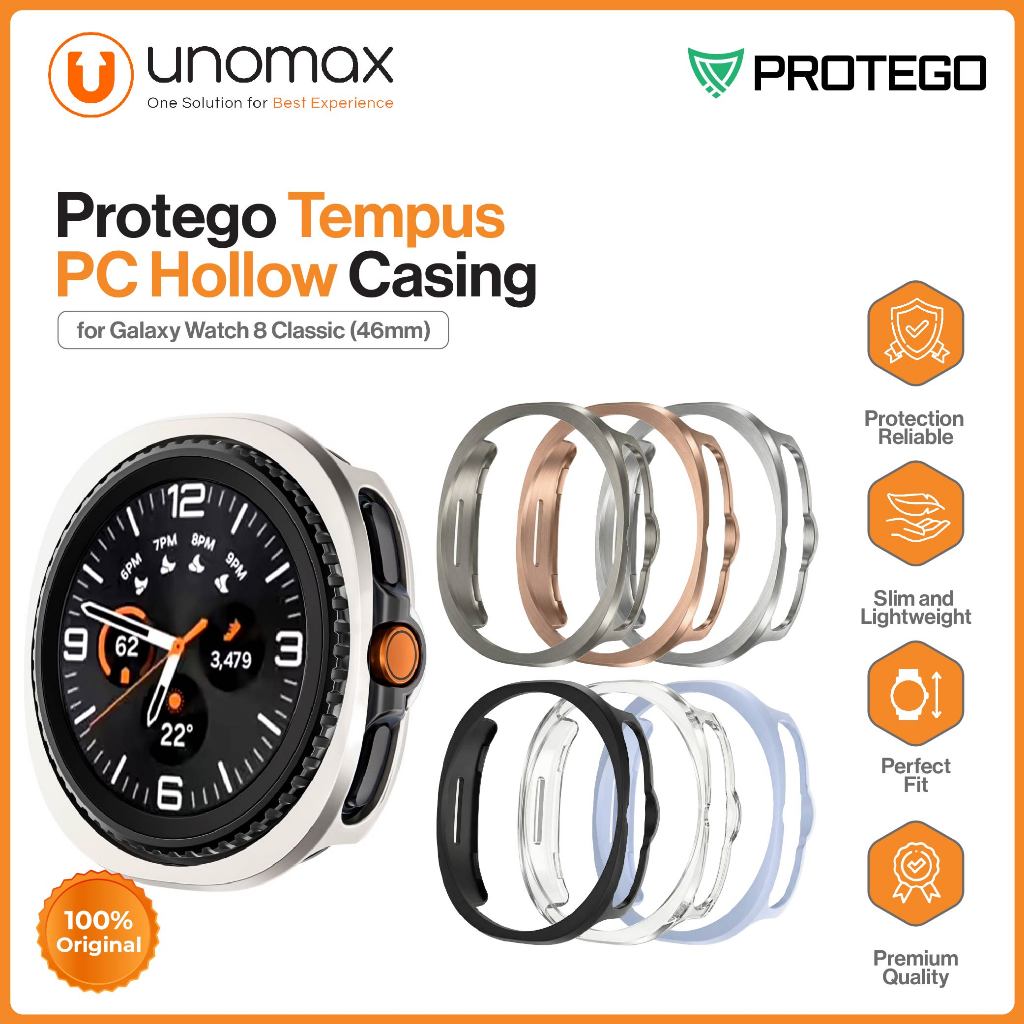 เคสนาฬิกา Samsung Galaxy Watch 8 Classic (46mm) Protego Temple PC Hollow Casing (PT-07)
