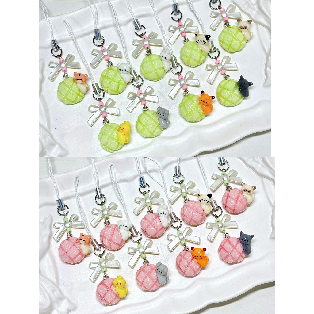 Zeroni Bread Phone Strap Handmade 100% พร้อม Clay