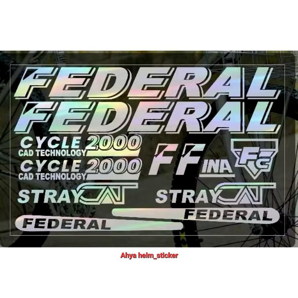FEDERAL STRAY CAT FC 2000 สติ๊กเกอร์ตัดจักรยาน