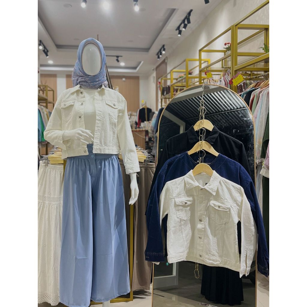 CROP JEANS JACKET / JACKET / JEANS / CROP / HITZ JACKET / MODERN CROP JEANS