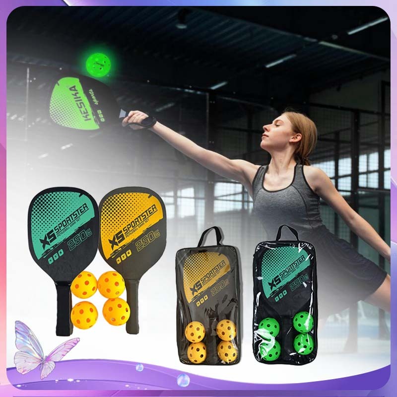 1 ชุด Paddle Pickleball Carbon Pickleball Racket Pickle ไม้เทนนิส Pickleball Paddle Set