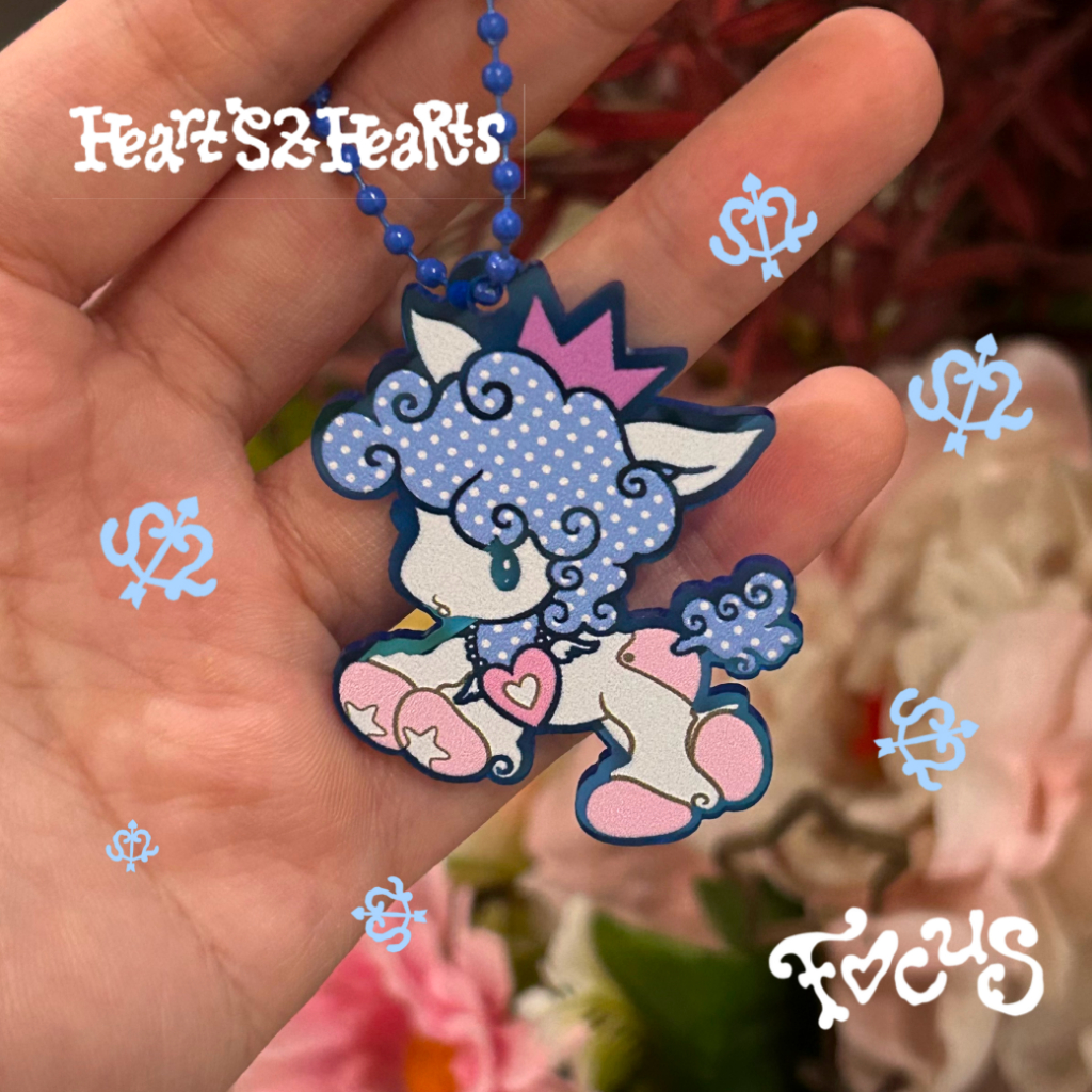 GANTUNGAN พวงกุญแจ Heart2Hearts H2H Focus Horse - พวงกุญแจอะคริลิค KPOP Merch พวงกุญแจ 1 ด้าน 2 มม.