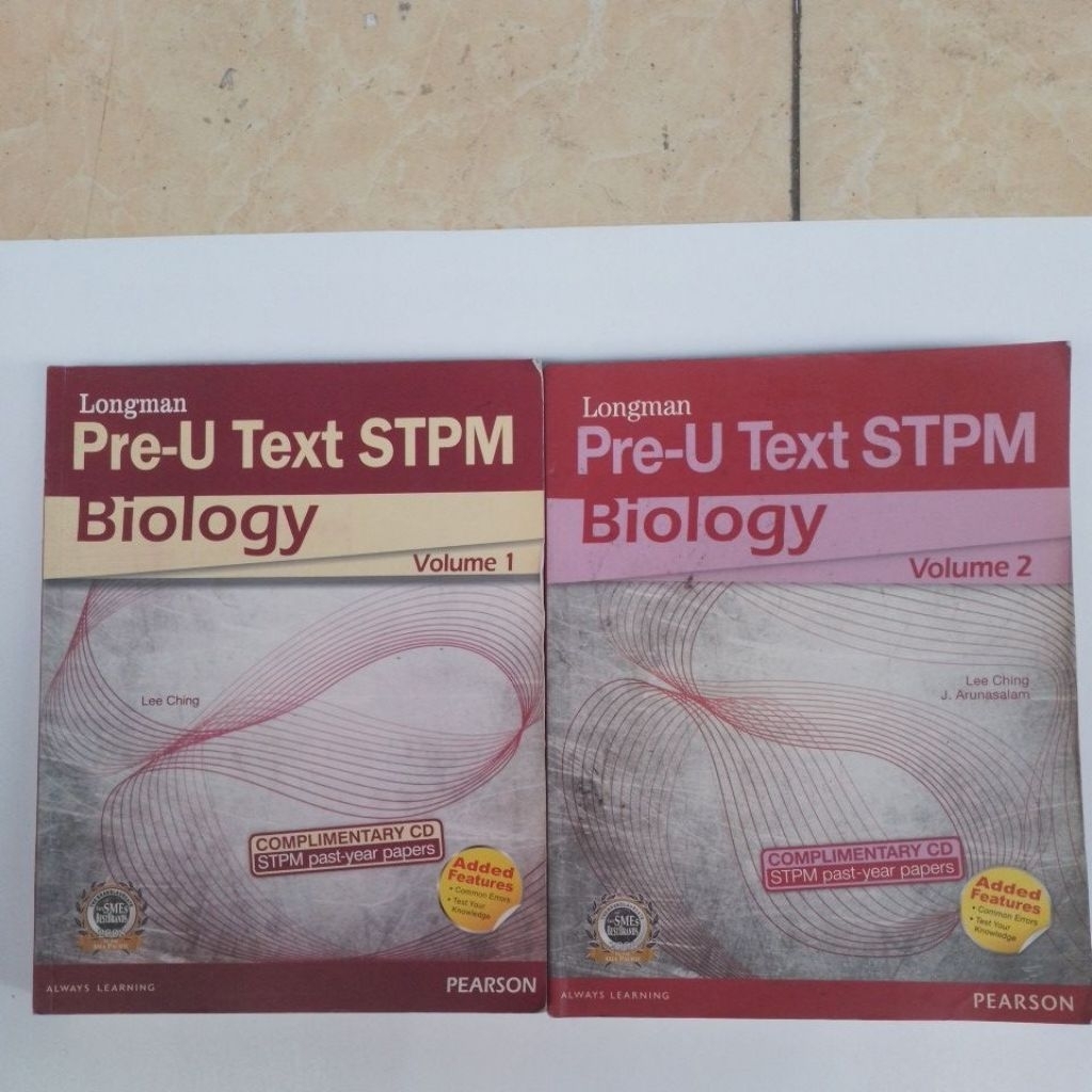 STPM BIOLOGY PRE-U TEXT BOOK เล่ม 1/2