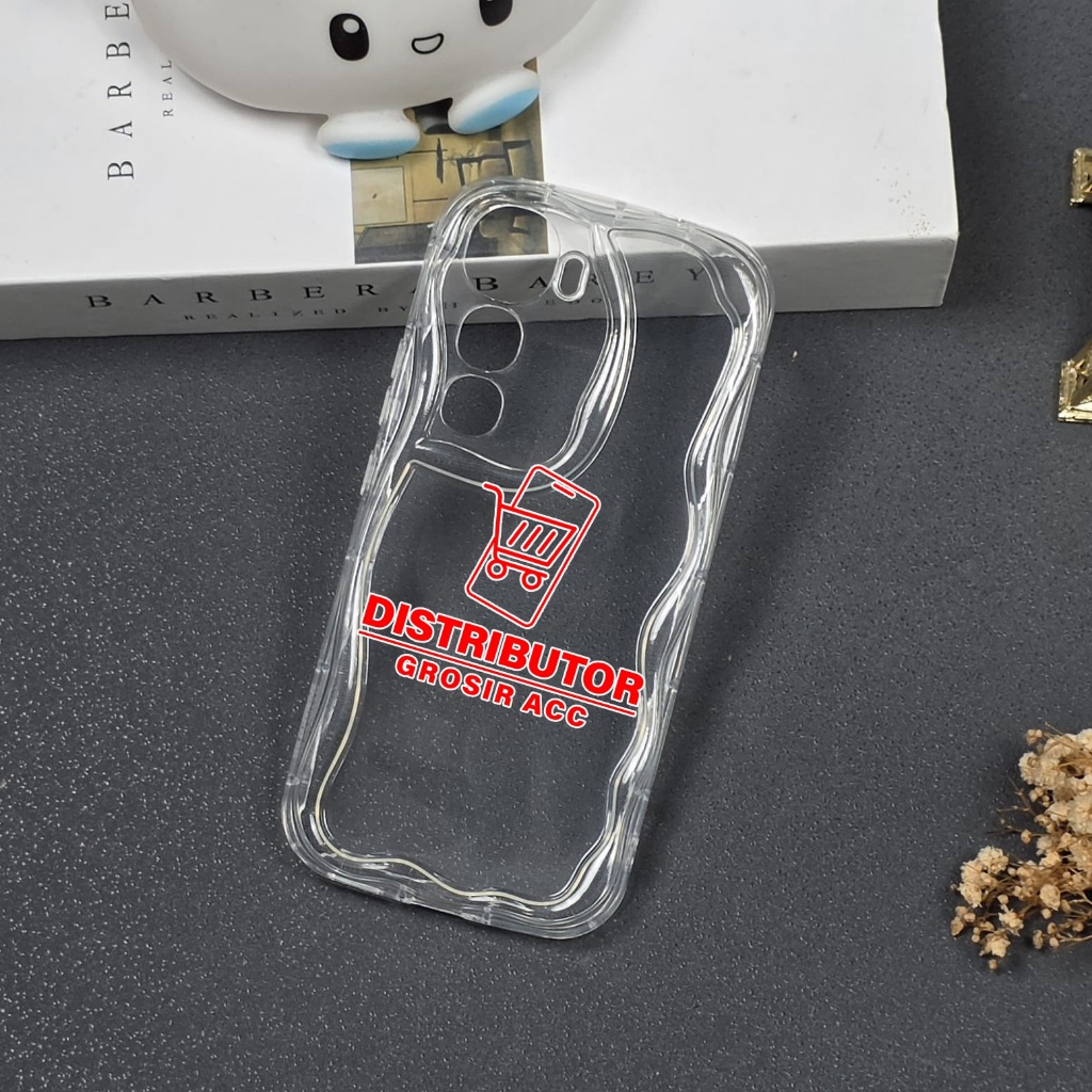 IQOO Z10 LITE CASE MELTING WAVY CLEAR SOFT CASE IQOO Z10 LITE G01