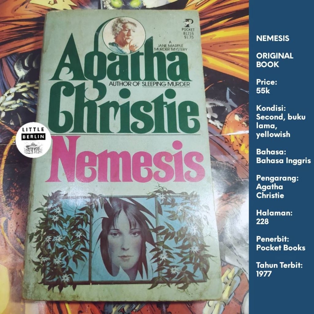 นวนิยายต้นฉบับ AGATHA CHRISTIE Nemesis English Preloved Miss Marple หนังสือมือสอง Pocket Crime Detec