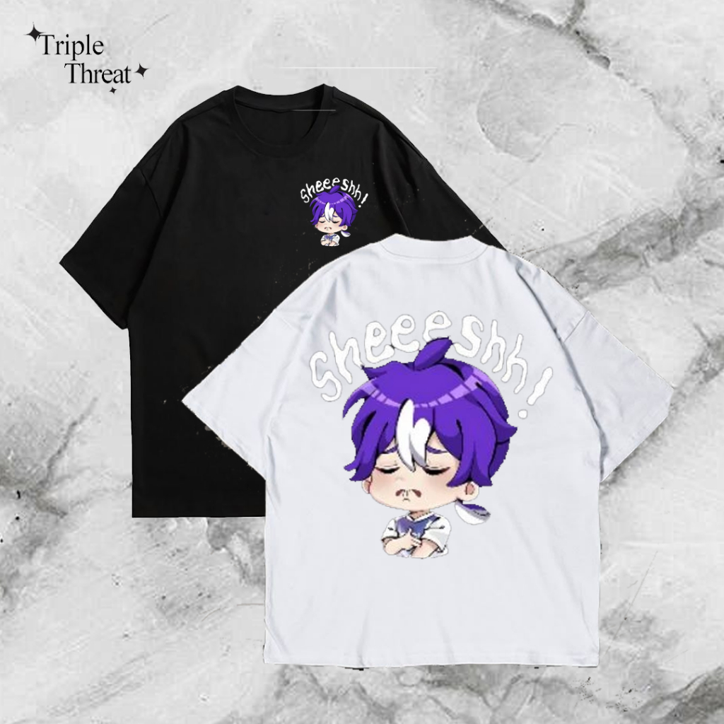 SHEESSH EMOJI FRONT BACK DISTRO เสื้อยืด / / COOL MLBB SHORT SLEEVESHH SHIRT!