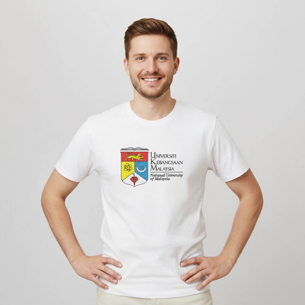 UKM Premium T-Shirt National University Malaysia ผ้าคอตตอนแขนสั้นและแขนยาว