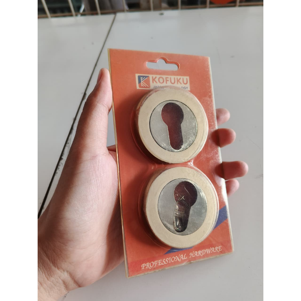 ถ้วยกระบอกประตู KOFUKU - ฝาครอบล็อคประตูมี 2 ที่ครอบกุญแจ