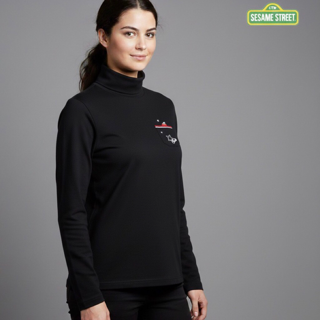 SESAME STREET GOLF เสื้อโปโลแห้งผู้หญิงสีแดง LD 100 Like New Second Preloved