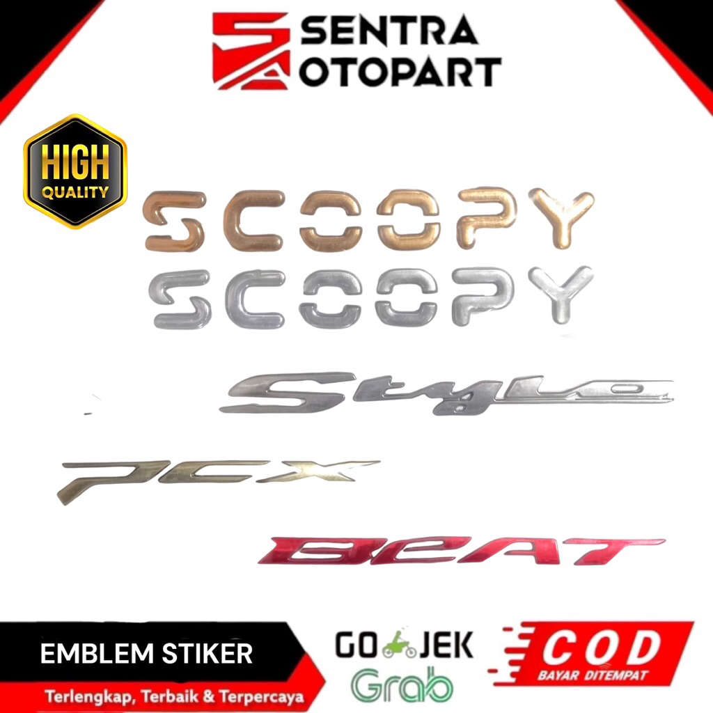 สติ๊กเกอร์สัญลักษณ์โลโก้นูน beat Fi ฉีด LED 2024 2025 scoopy fi ฉีด LED 2024 2025 pcx 160 gen 2 2025