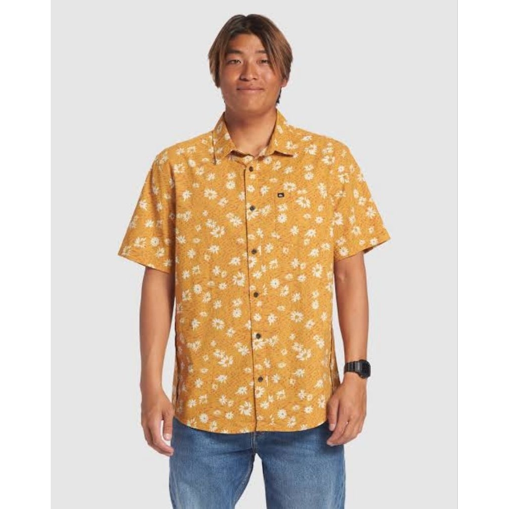 KEMEJA Quiksilver เสื้อเชิ้ตสั้น Future Hippie YLC9