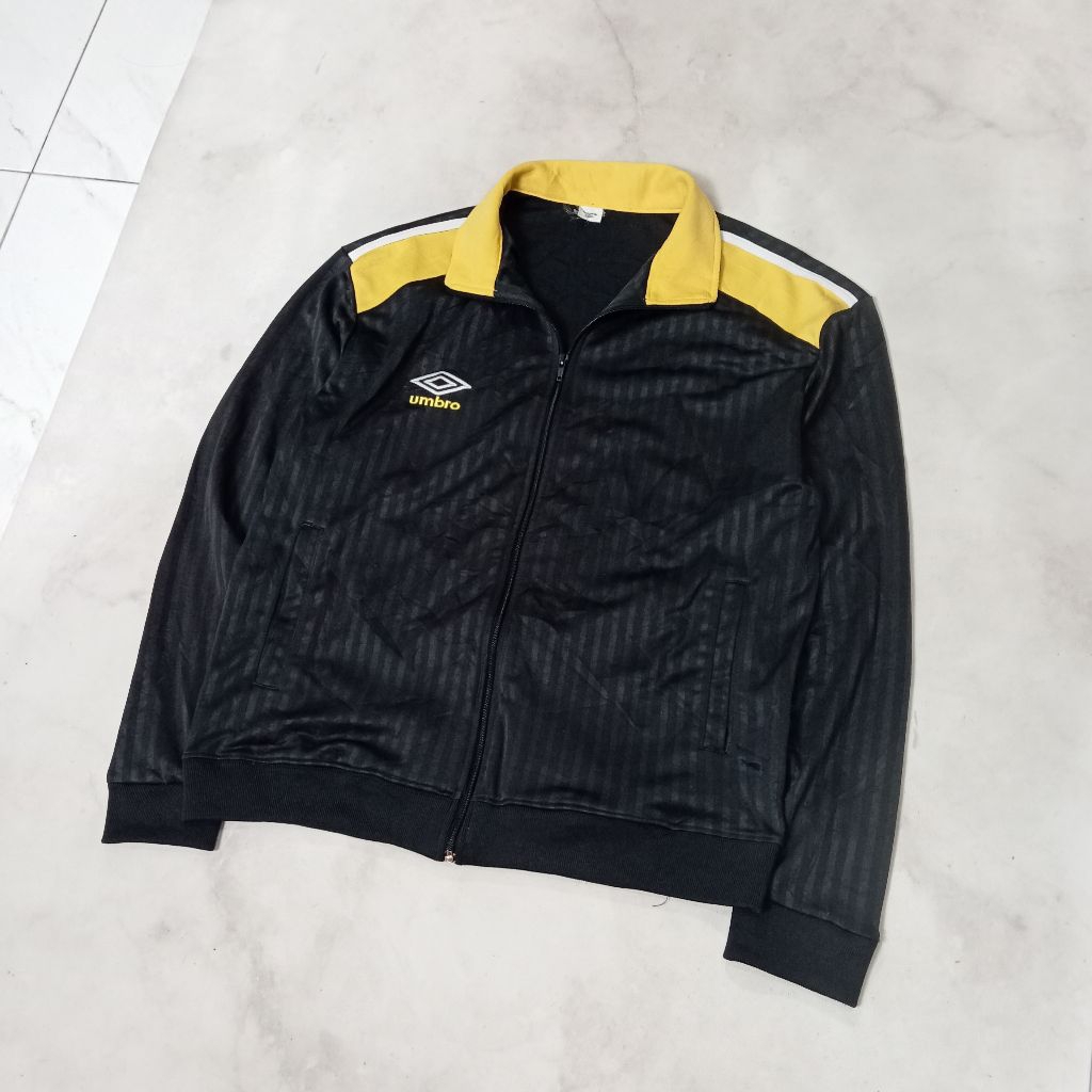Umbro Big Logo Vintage Tracktop Jacket สําหรับผู้ชายและผู้หญิง มือสอง