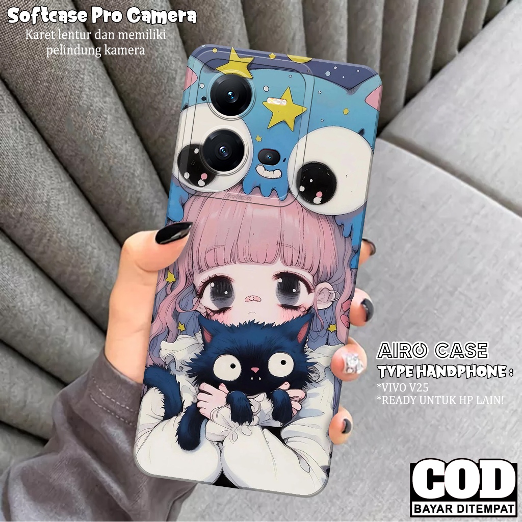 เคส VIVO V25 / V25E ล่าสุด - เคส VIVO V25 / V25E Softcase - เคสแฟชั่นการ์ตูน - เคส VIVO V25 / V25E -