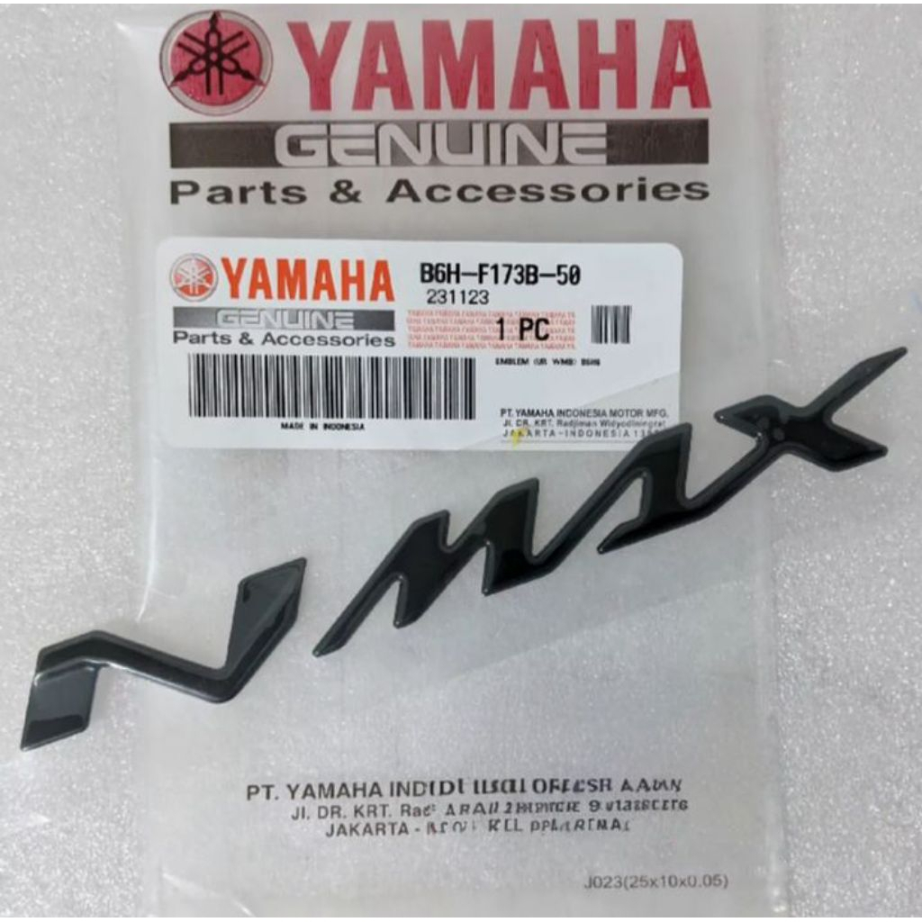 3D Emblem All New Nmax Nmax N Max Sticker สติ๊กเกอร์สีดํา 100% ของแท้ Yamaha B6H-F173B-50