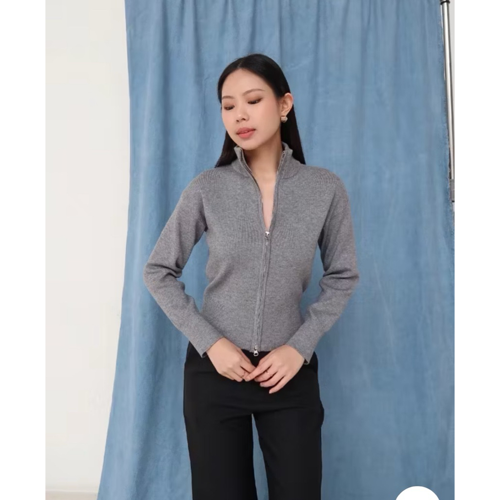 HER Zip up Sweater / คาร์ดิแกน Zip up