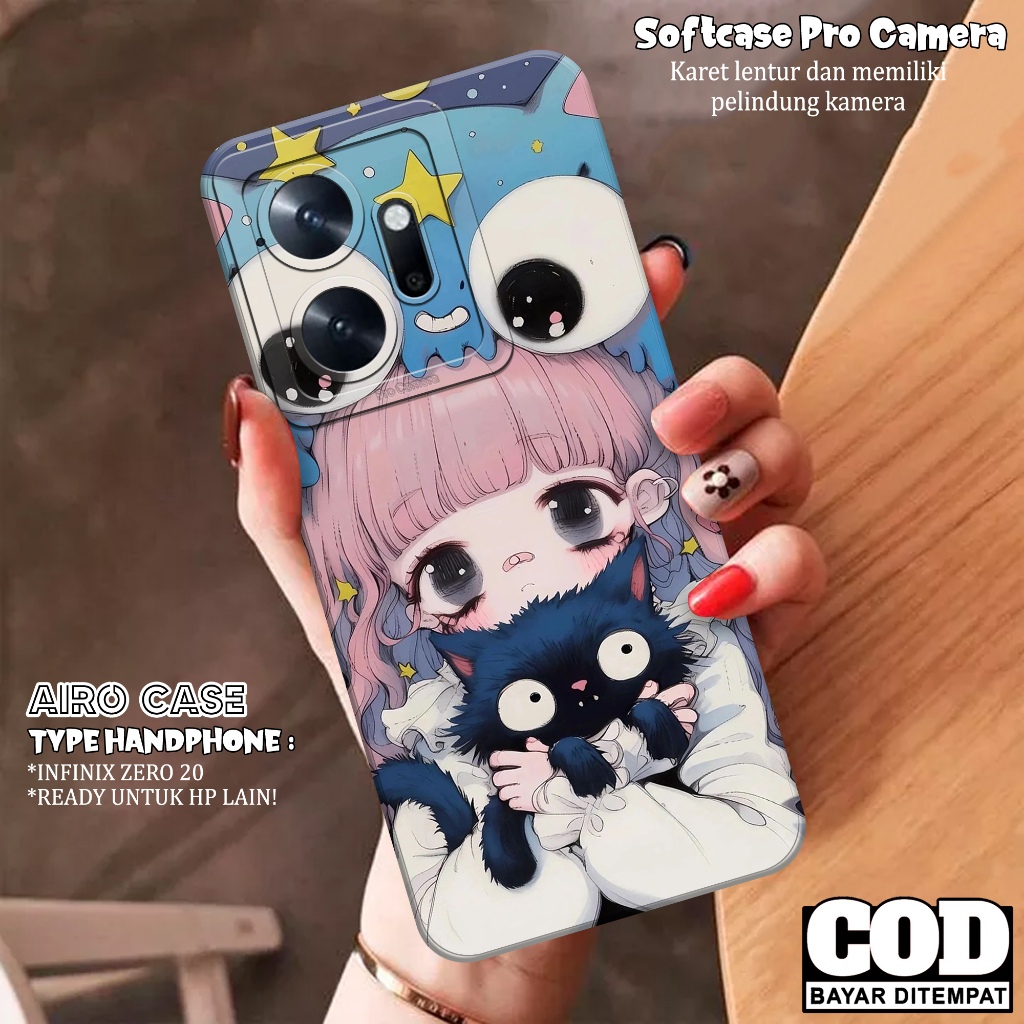 เคส HP INFINIX ZERO 20 - เคสแฟชั่นการ์ตูน - INFINIX ZERO 20 Softcase - เคสกล้อง Pro - INFINIX ZERO 2