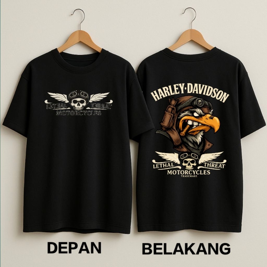 Harley davidson Motorcycle biker bike T-Shirt with Words