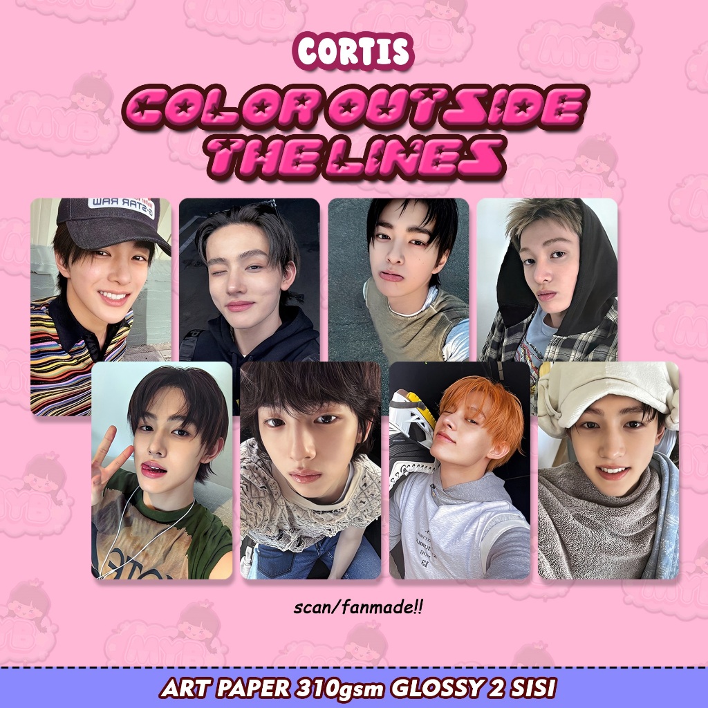 [อัปเดต] CORTIS COLOR OUTSIDE THE LINES ADEK GEMESH>< PHOTOCARD FANMADE