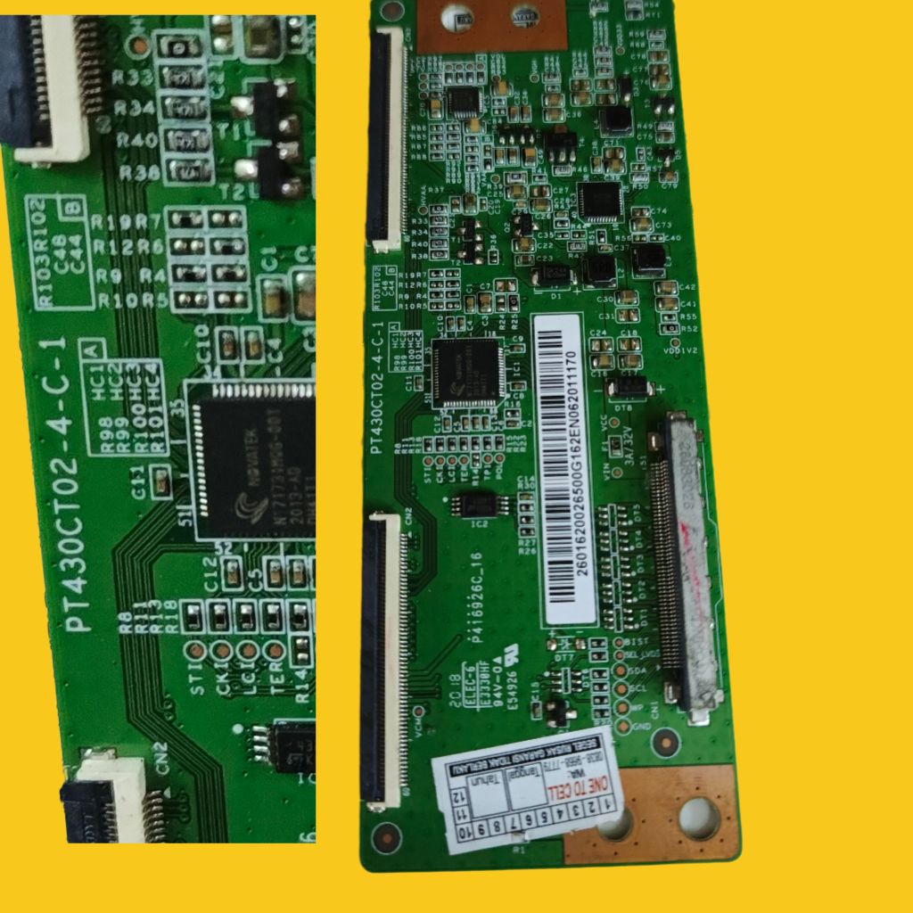 T CON TV POLYTRON PLD 43B8951 - T CON PT430CT02-4-C-1 - TICON PT430CT02-4-C-1 - T CON TV POLYTRON 43