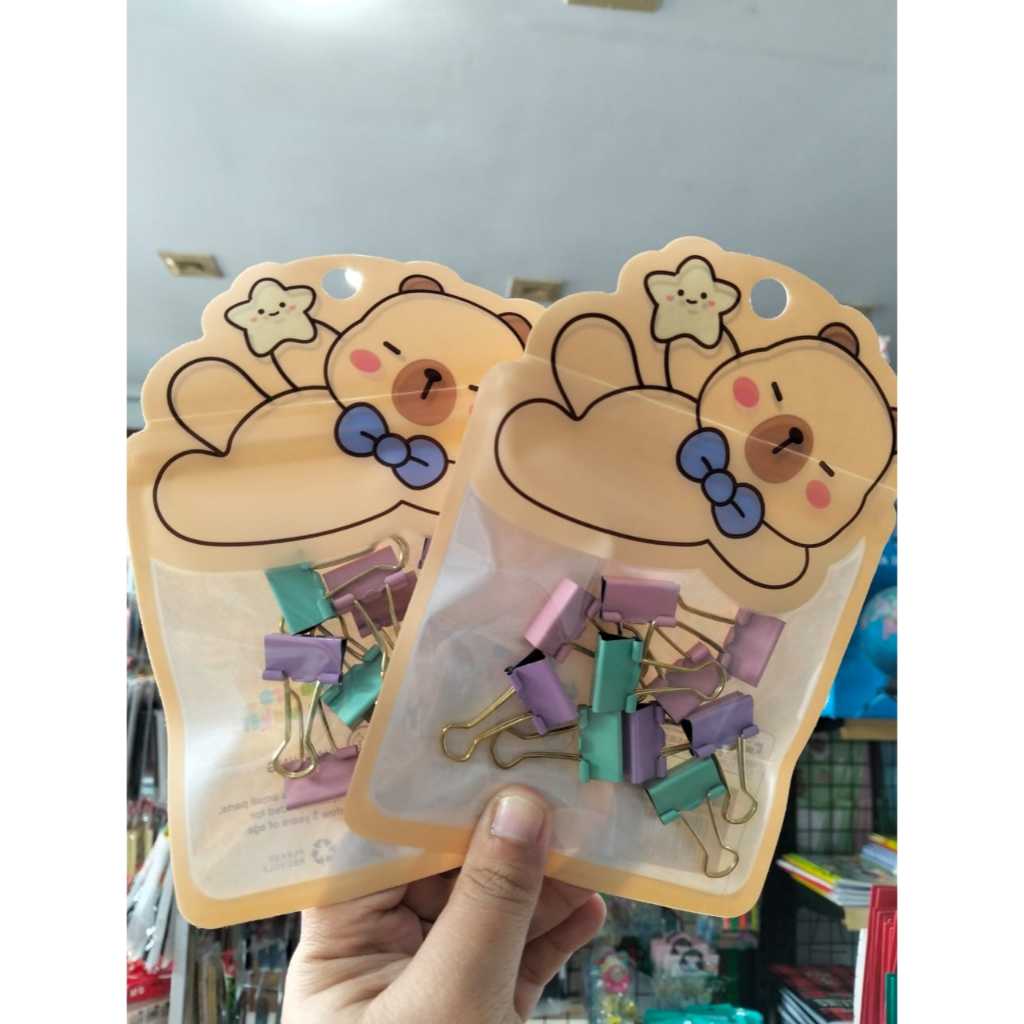 BINDER CLIP SET FANCY BINDER CLIP COLORFUL CUTE