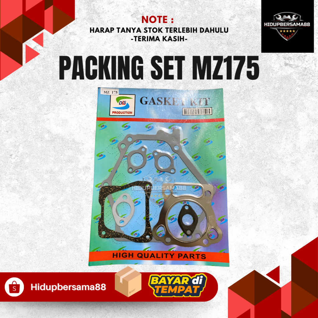 MESIN PACKING SET MZ175 DLS - ชุดบรรจุครบชุดสําหรับเครื่องยนต์เบนซิน Yamaha MZ175 MZ 175