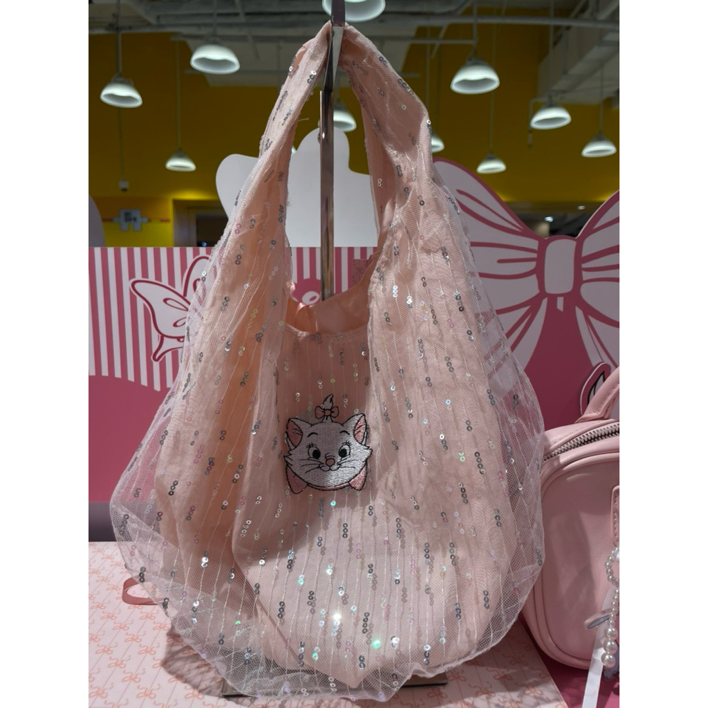 (LAST STOCK) [OH! SOME x DISNEY MARIE/DONALD DUCK] Nomie Nomie Net Hand Bag/DISNEY รวบรวม The Aristocats Plush Jewelry Tray/Plush/Shoulder Bag/กระเป๋าถือผู้หญิงสีชมพู/มัลติฟังก์ชั่น/ที่เก็บแขวนมุม