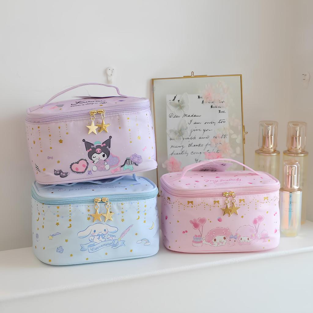 SANRIO Make Up Cosmetic Bag (My Melody Kuromi Cosmetic Bag Pouch Travel Storage)