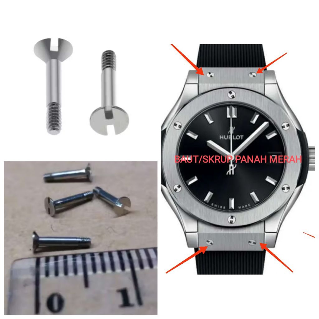 สลักเกลียวนาฬิกาสแตนเลส Hublot