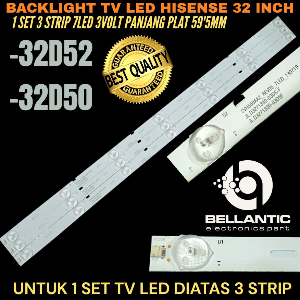 HISENSE 32 นิ้ว LED TV BACKLIGHT 32D52-32D50 HISENSE 32 INCH LED TV BACKLIGHT
