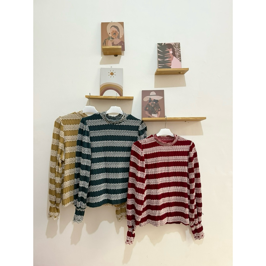 SL395 | LONG SLEEVE BLOUSE BY RED APPLE BKK | BKK PREMIUM BLOUSE | เสื้อเบลาส์ผู้หญิง | เสื้อแขนยาว 