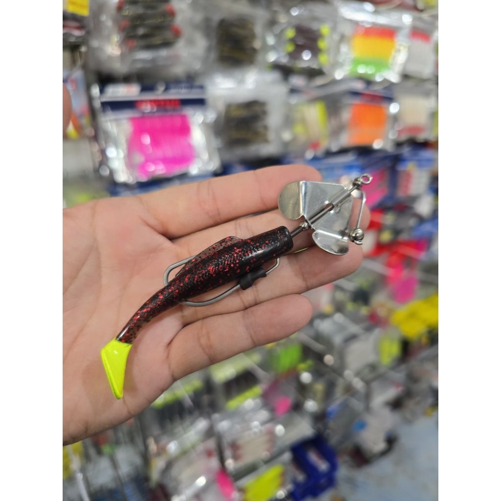 Softlure Paddle Tail 8 ซม.หล่อเหยื่อและ 10 ซม.Pop Paddle Set Tektok Circuit